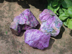 Natural Cobbed Stichtite Specimens x 2,83 Kg Lot From Barberton, South Africa