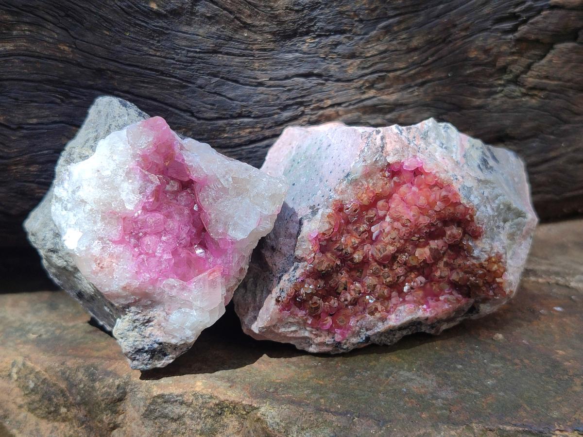 Natural Spherocobaltite Specimens x 6 From Mashamba West Mine, Congo