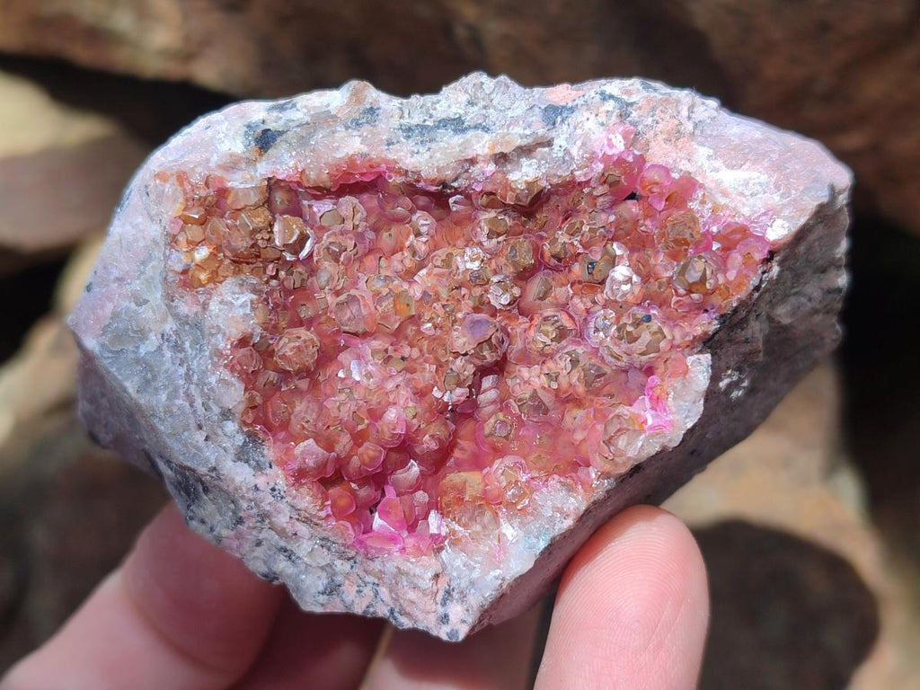 Natural Spherocobaltite Specimens x 6 From Mashamba West Mine, Congo