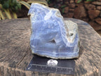 Natural Large Blue Lace Agate Geode and Vug Specimens x 2 From Nsanje, Malawi