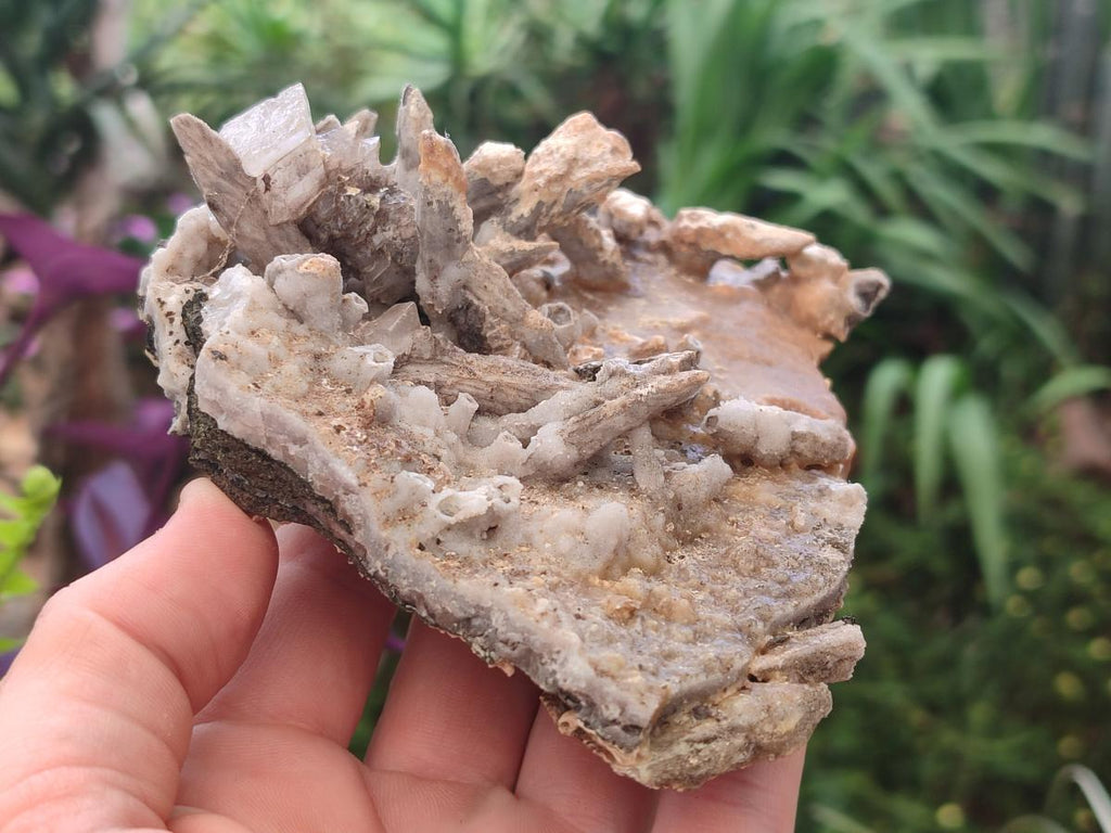 Natural Spearhead Calcite Specimens with Rhomboherdral Crystals x 4 From Albert's Mountain, Lesotho