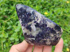 Polished Silver Leaf Lepidolite Standing Display Pieces x 6 From Zimbabwe