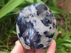 Polished Silver Leaf Lepidolite Standing Display Pieces x 6 From Zimbabwe
