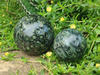 Polished Stromatolite "Kambamba Jasper" Spheres x 2 From Katsepy, Madagascar