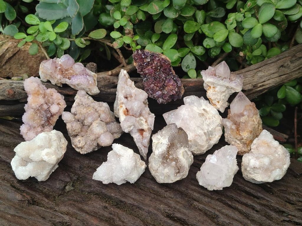 Natural Mix of Spirit Quartz Clusters x 13 From Boekenhouthoek, South Africa
