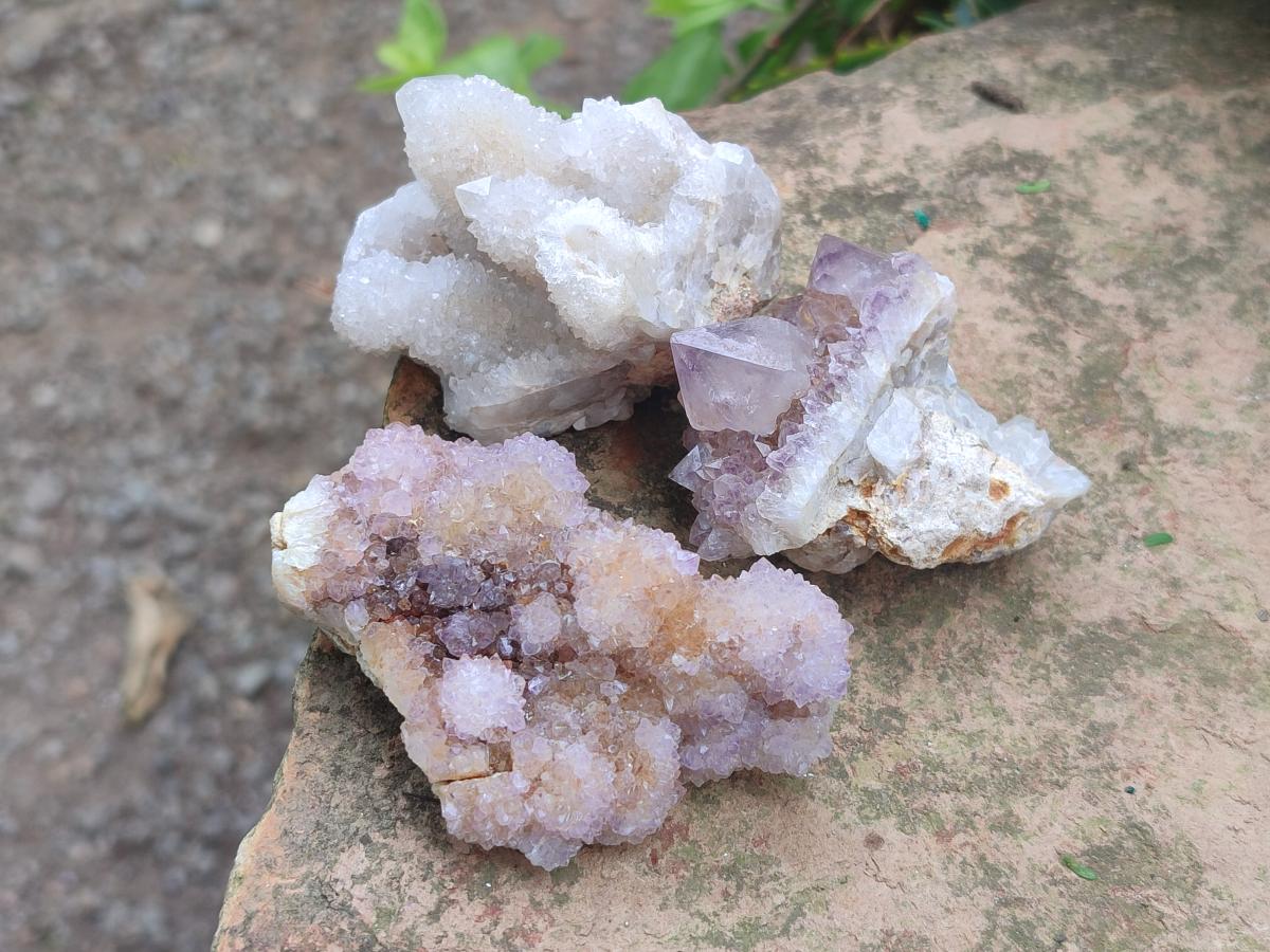 Natural Mix of Spirit Quartz Clusters x 13 From Boekenhouthoek, South Africa