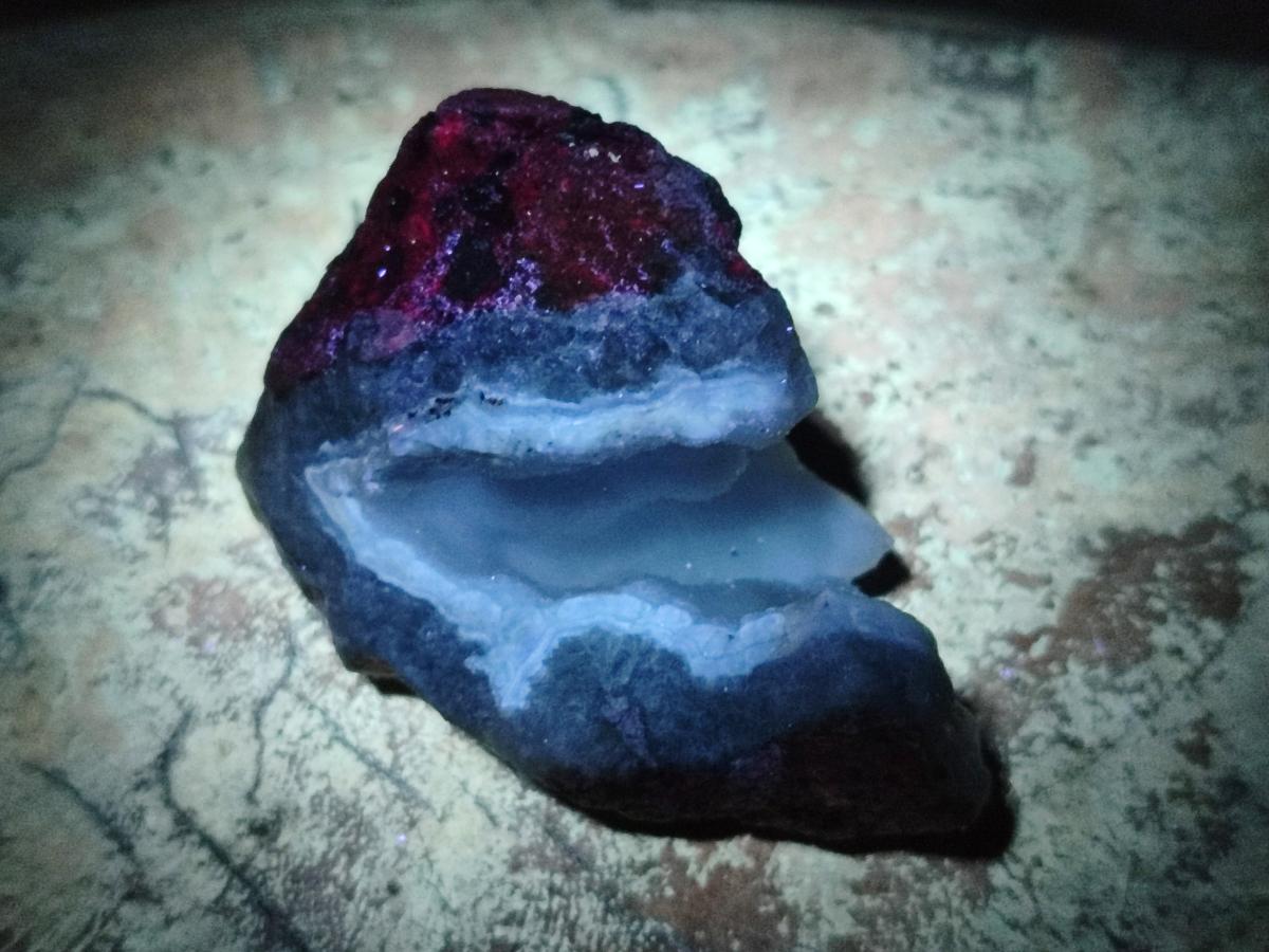 Natural Blue Lace Agate Geode Specimens x 24 From Nsanje, Malawi