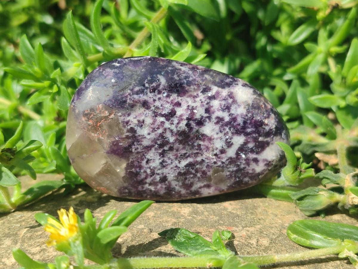 Polished Lepidolite Free Forms x 24 From Zimbabwe