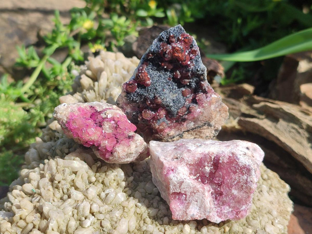 Natural Spherocobaltite Specimens x 25 From Mashamba West Mine, Congo