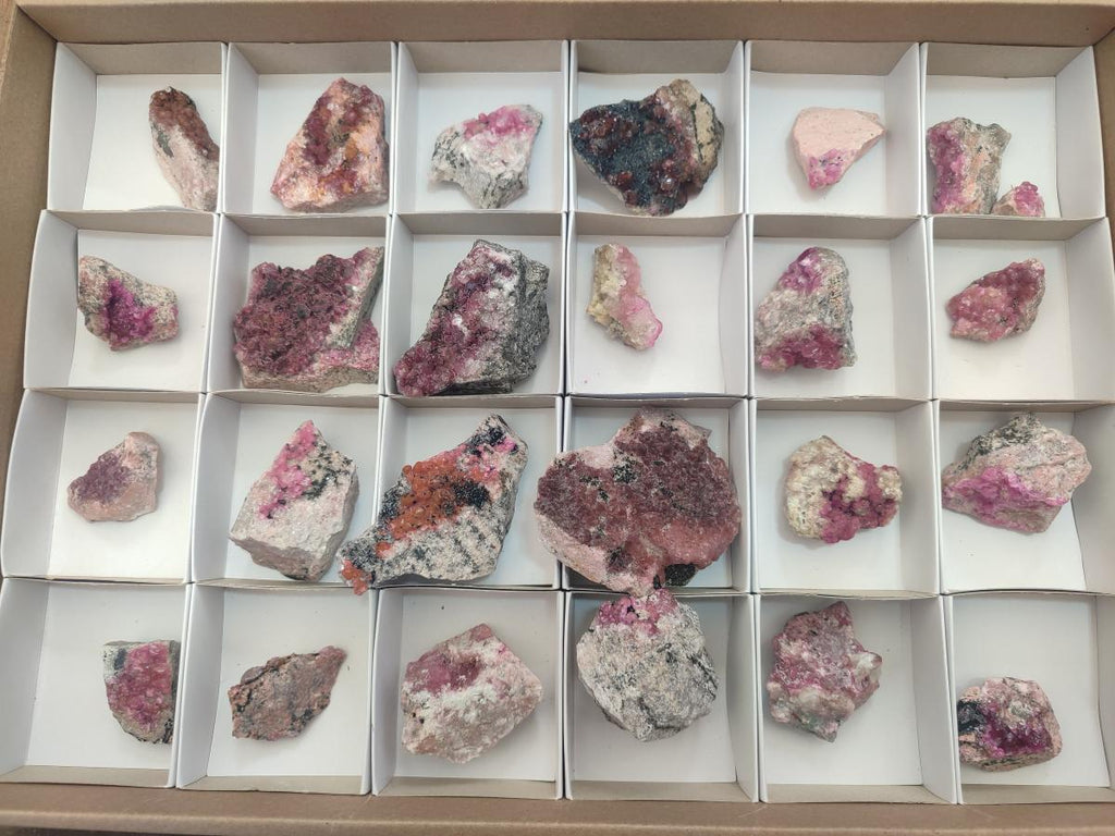 Natural Spherocobaltite Specimens x 25 From Mashamba West Mine, Congo