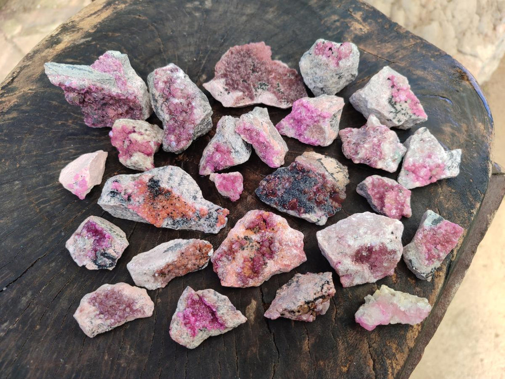 Natural Spherocobaltite Specimens x 25 From Mashamba West Mine, Congo