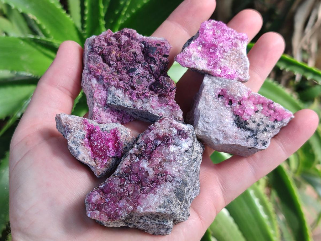 Natural Spherocobaltite Specimens x 25 From Mashamba West Mine, Congo
