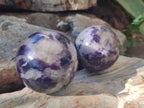 Polished Large Silver Leaf Lepidolite Spheres x 6 From Zimbabwe