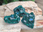 Natural Dioptase Specimens on Dolomite Matrix x 12 From Tantara Mine, Congo