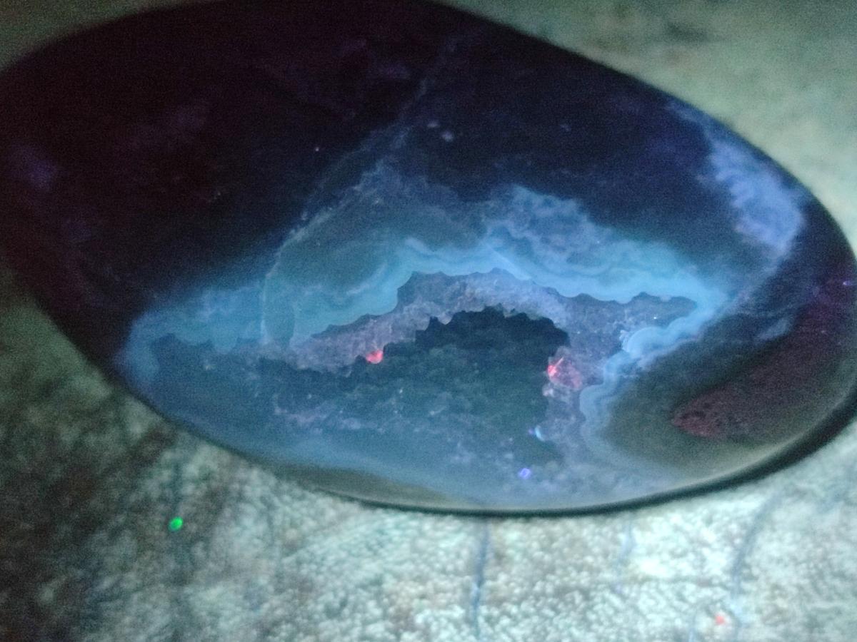 Polished and Natural Blue Lace Agate Free Forms x 6 From Nsanje, Malawi