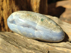 Polished and Natural Blue Lace Agate Free Forms x 6 From Nsanje, Malawi