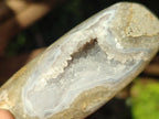Polished and Natural Blue Lace Agate Free Forms x 6 From Nsanje, Malawi