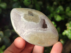 Polished and Natural Blue Lace Agate Free Forms x 6 From Nsanje, Malawi
