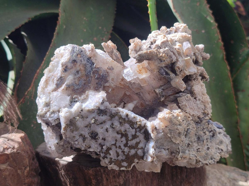 Natural Large Stacked Rhombohedral Calcite Cluster with Phosphorus Aragonite and Spearhead Sceptre Calcite Crystals x 1 From Albert's Mountain, Lesotho