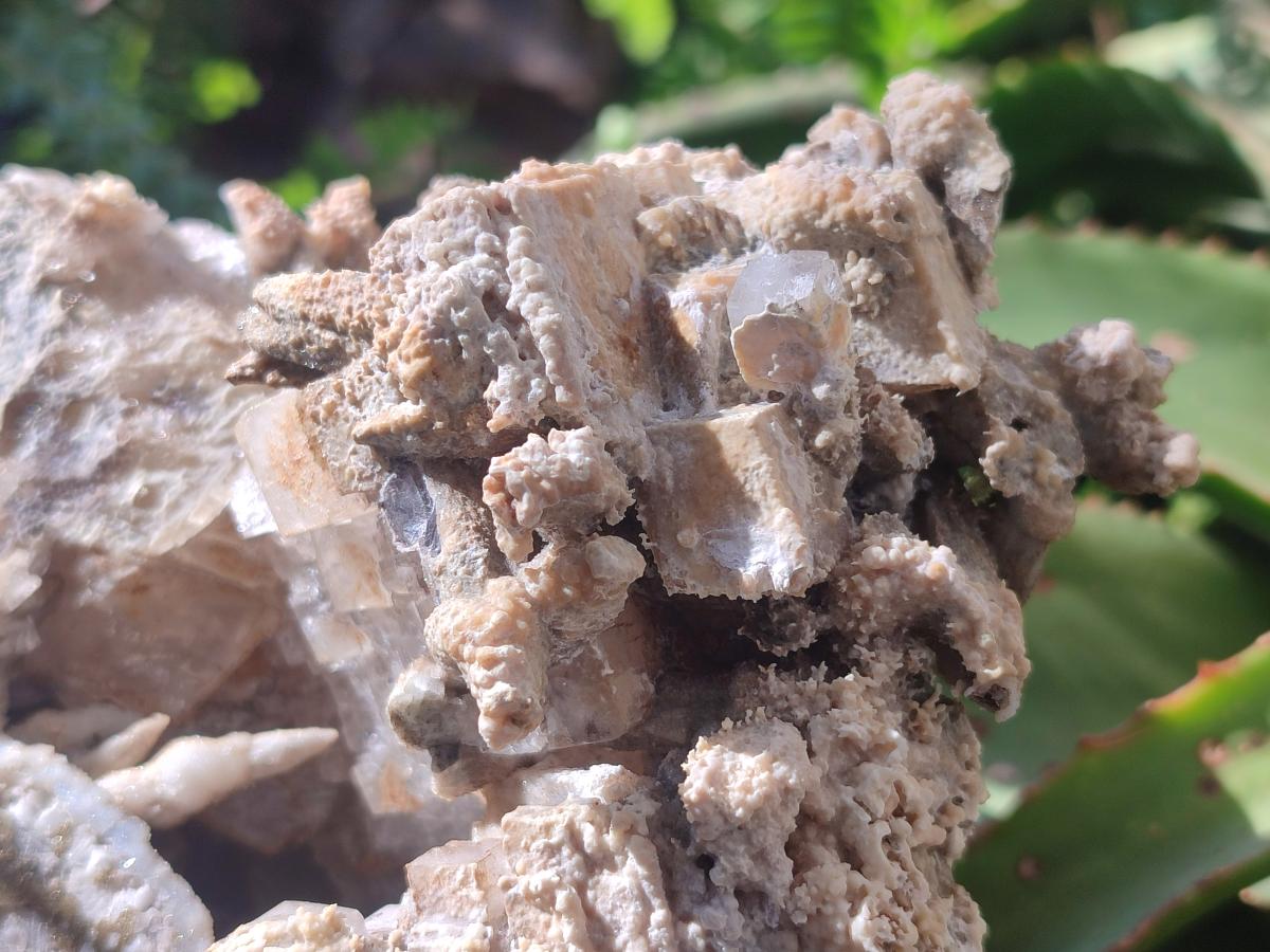 Natural Large Stacked Rhombohedral Calcite Cluster with Phosphorus Aragonite and Spearhead Sceptre Calcite Crystals x 1 From Albert's Mountain, Lesotho