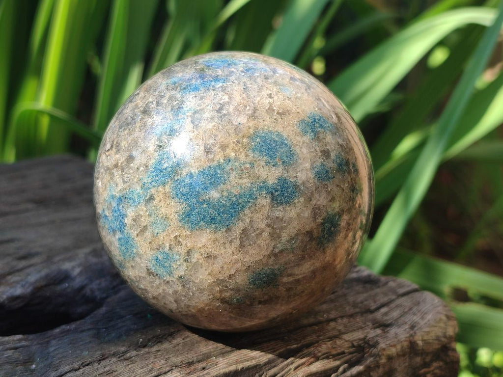 Polished Blue Spotted Spinel in Quartz Spheres x 6 From Madagascar