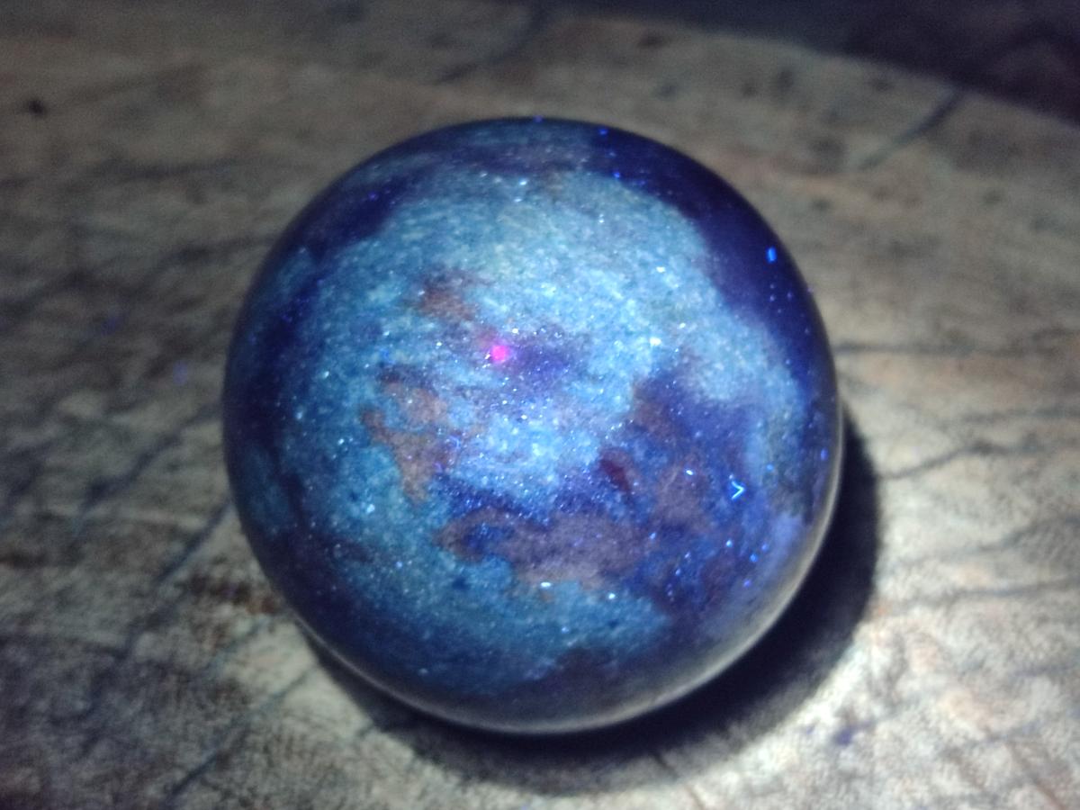 Polished Blue Spotted Spinel in Quartz Spheres x 6 From Madagascar