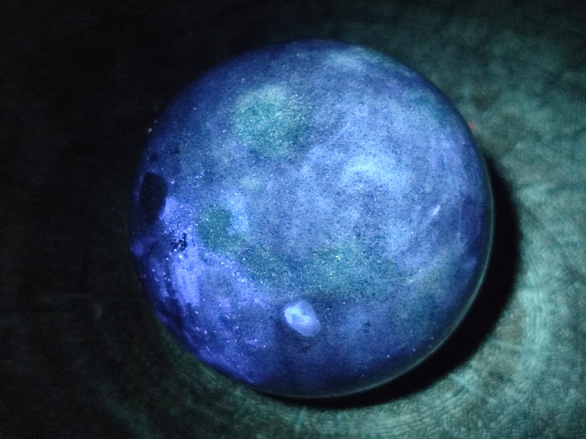 Polished Blue Spotted Spinel in Quartz Spheres x 6 From Madagascar
