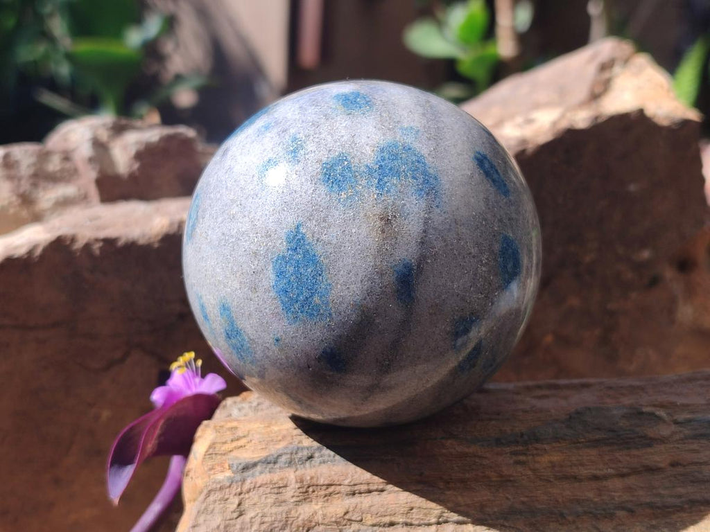 Polished Blue Spotted Spinel in Quartz Spheres x 6 From Madagascar