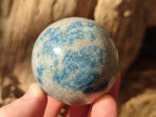 Polished Blue Spotted Spinel in Quartz Spheres x 6 From Madagascar