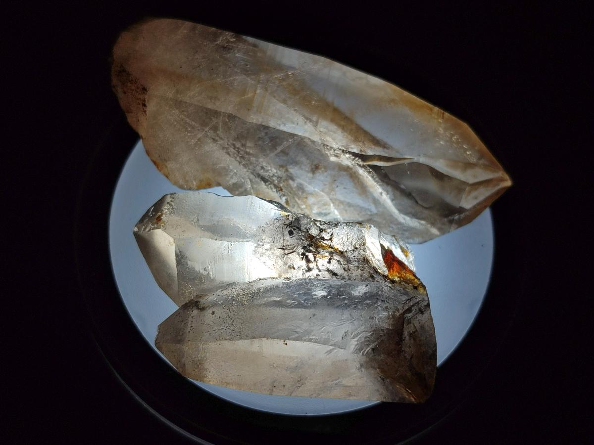 Natural Smokey Quartz Crystals x 18 From Zomba Plateau, Malawi