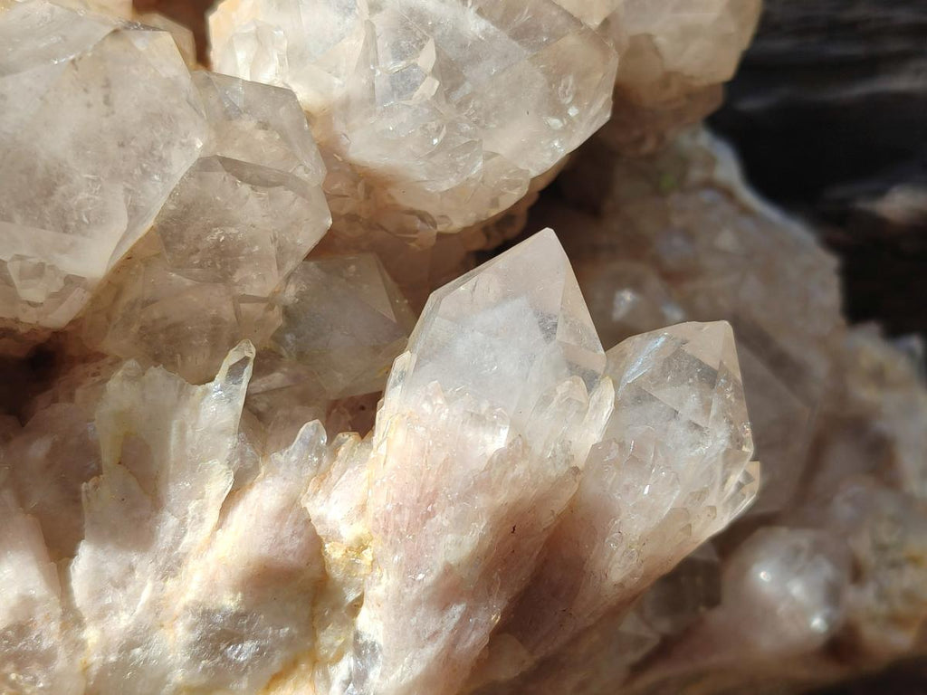 Natural Large Cascading White Phantom Smokey Luena Quartz Cluster x 1 From Luena, Congo