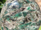Polished Emerald Mica 'Mutokolite' Standing Display Pieces x 2 From Mutoko, Zimbabwe