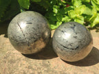 Polished Basalt Pharaoh Stone Spheres x 4 From Iron Duke Mine, Zimbabwe