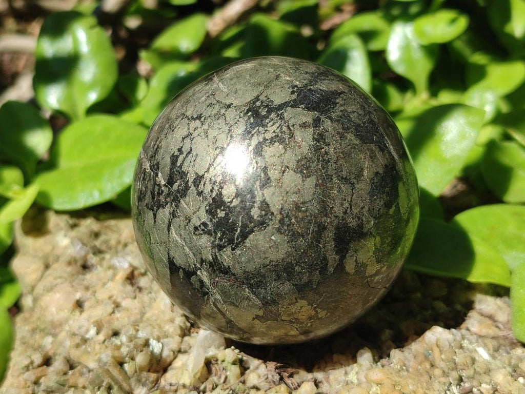 Polished Basalt Pharaoh Stone Spheres x 4 From Iron Duke Mine, Zimbabwe