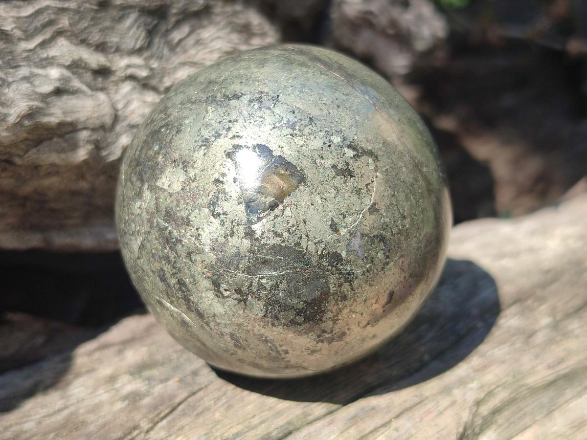 Polished Basalt Pharaoh Stone Spheres x 4 From Iron Duke Mine, Zimbabwe