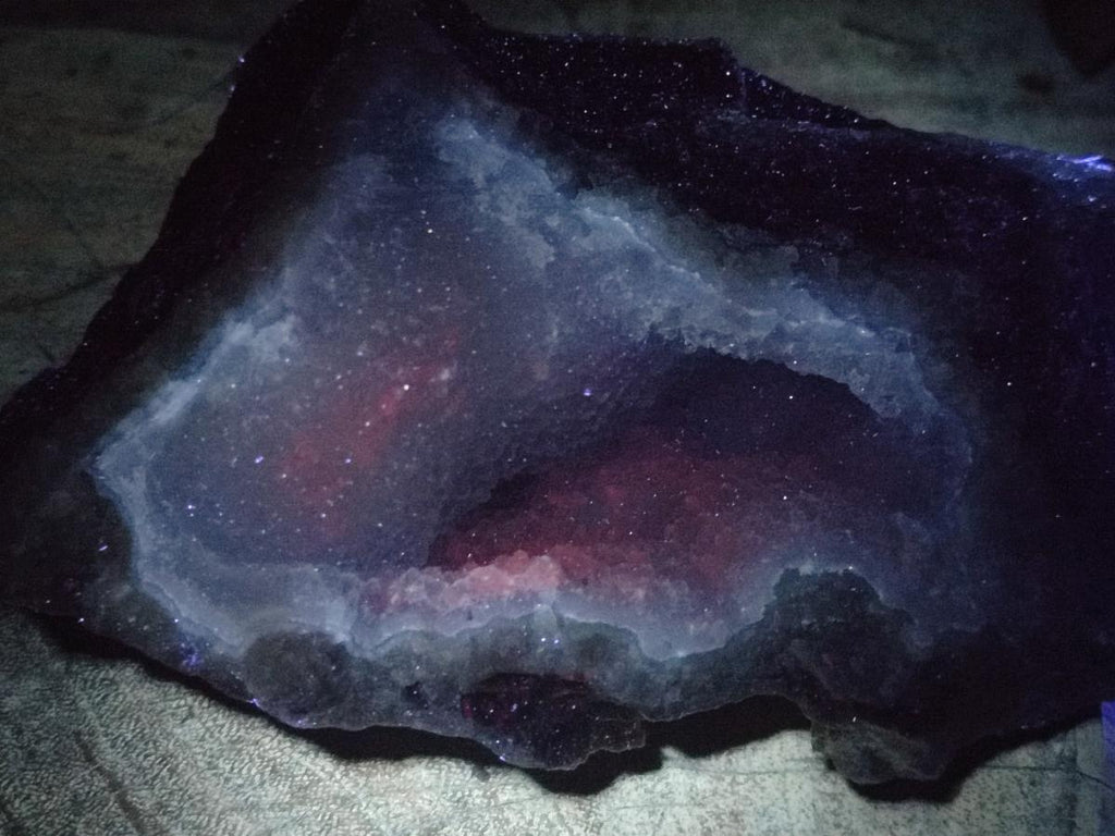Natural Blue Lace Agate Geode Specimens x 3 From Nsanje, Malawi
