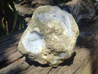Natural Blue Lace Agate Geode Specimens x 3 From Nsanje, Malawi