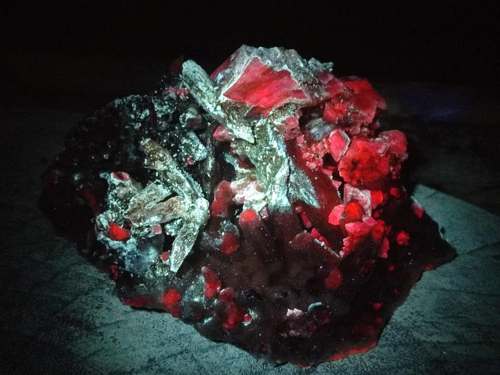 Natural Stacked Rhombohedral Calcite Clusters with Phosphorus Aragonite and Spearhead Crystals x 3 From Albert's Mountain, Lesotho