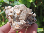 Natural Stacked Rhombohedral Calcite Clusters with Phosphorus Aragonite and Spearhead Crystals x 3 From Albert's Mountain, Lesotho