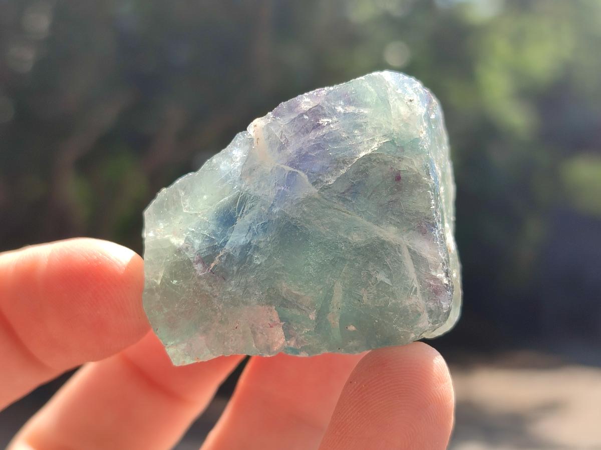 Natural Watermelon Fluorite Cobbed Specimens x 24 From Uis, Namibia