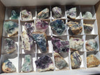 Natural Watermelon Fluorite Cobbed Specimens x 24 From Uis, Namibia