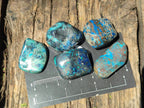Polished Shattuckite Free Forms x 35 From Congo