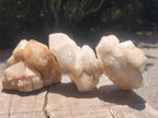 Natural Cascading "Anananas" Candle Quartz Clusters x 12 From Antsirabe, Madagascar