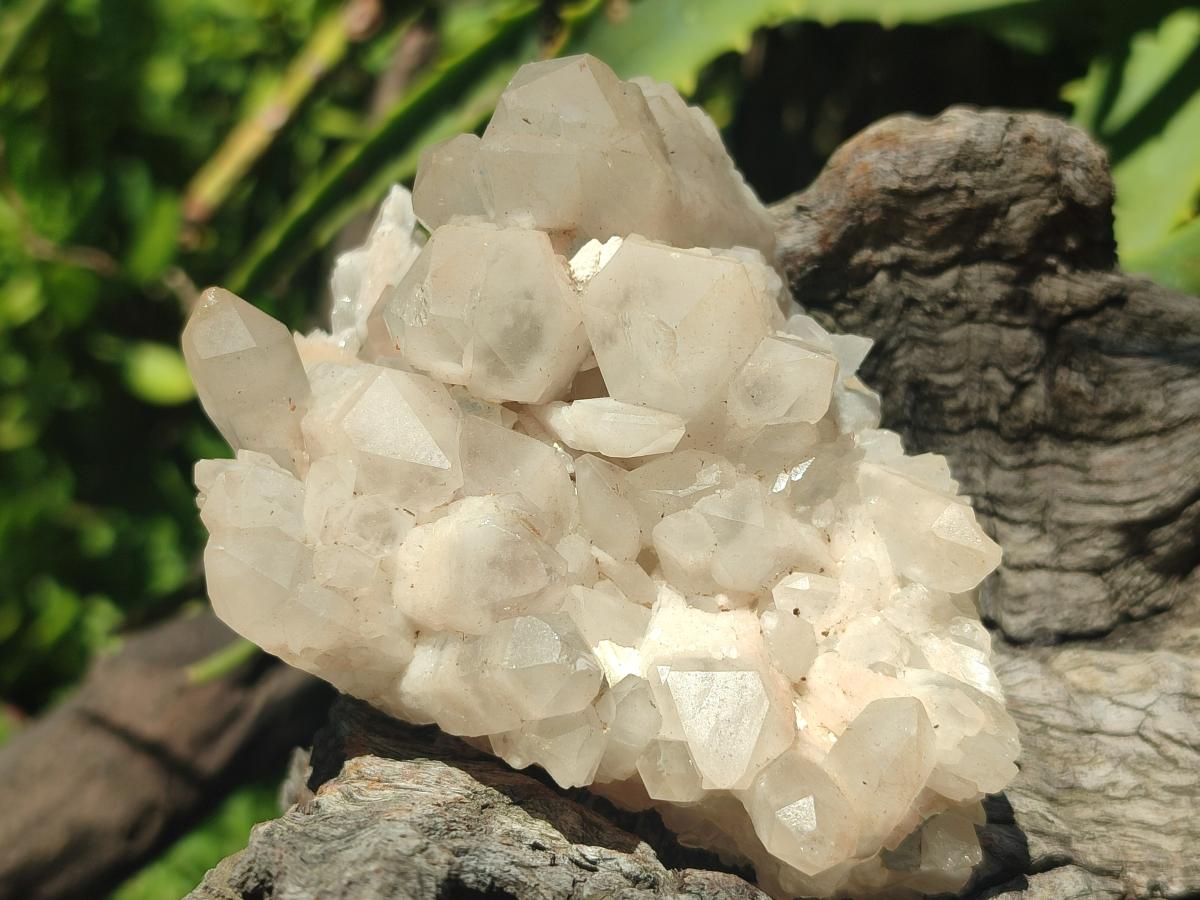 Natural Cascading "Anananas" Candle Quartz Clusters x 12 From Antsirabe, Madagascar