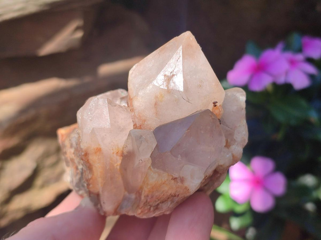 Natural Cascading "Anananas" Candle Quartz Clusters x 12 From Antsirabe, Madagascar