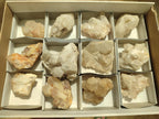 Natural Cascading "Anananas" Candle Quartz Clusters x 12 From Antsirabe, Madagascar