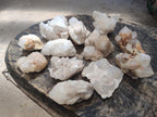 Natural Cascading "Anananas" Candle Quartz Clusters x 12 From Antsirabe, Madagascar