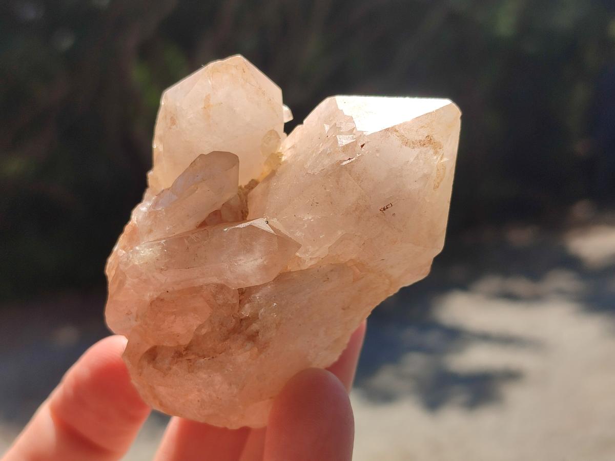 Natural Cascading "Anananas" Candle Quartz Clusters x 12 From Antsirabe, Madagascar
