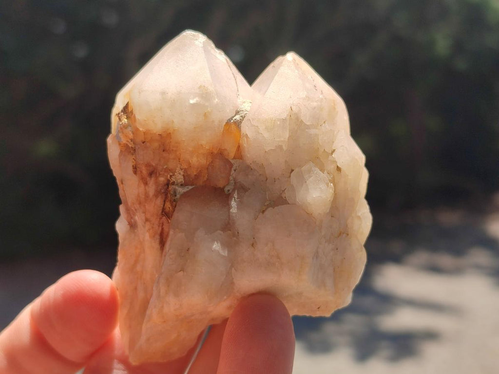 Natural Cascading "Anananas" Candle Quartz Clusters x 12 From Antsirabe, Madagascar