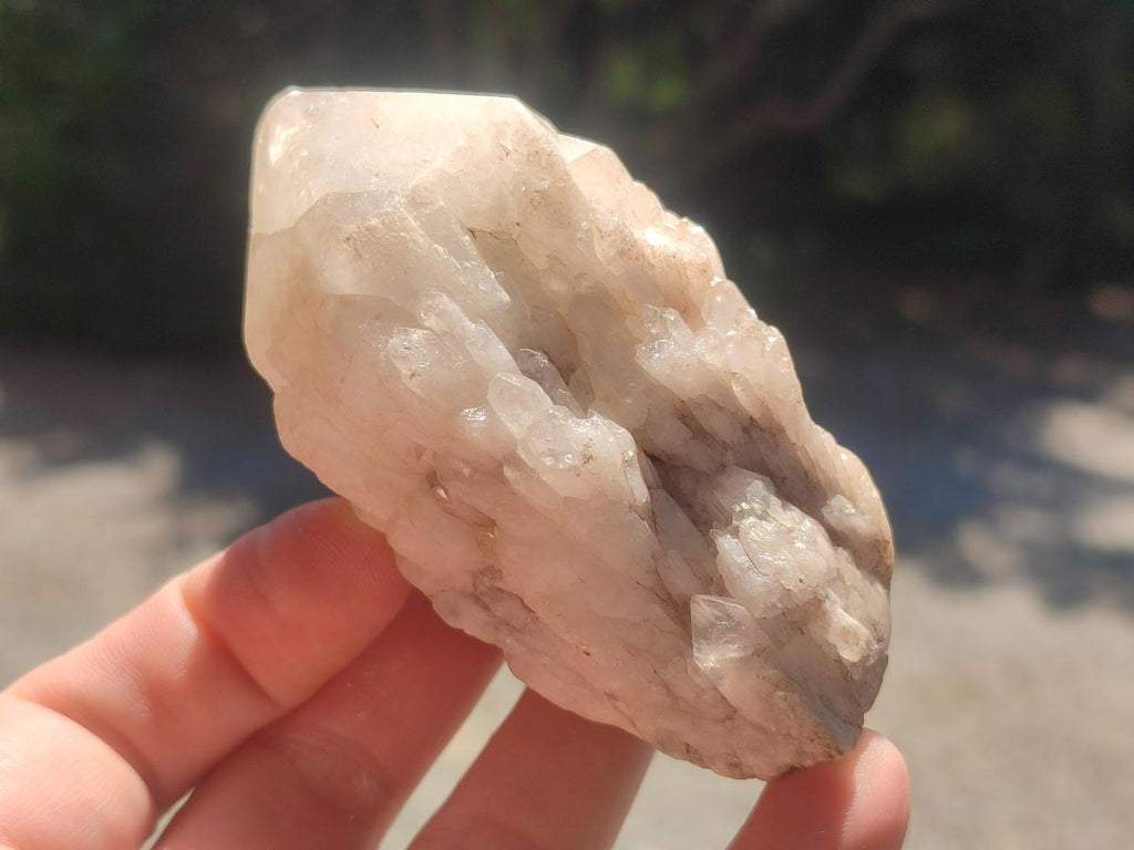 Natural Cascading "Anananas" Candle Quartz Clusters x 12 From Antsirabe, Madagascar